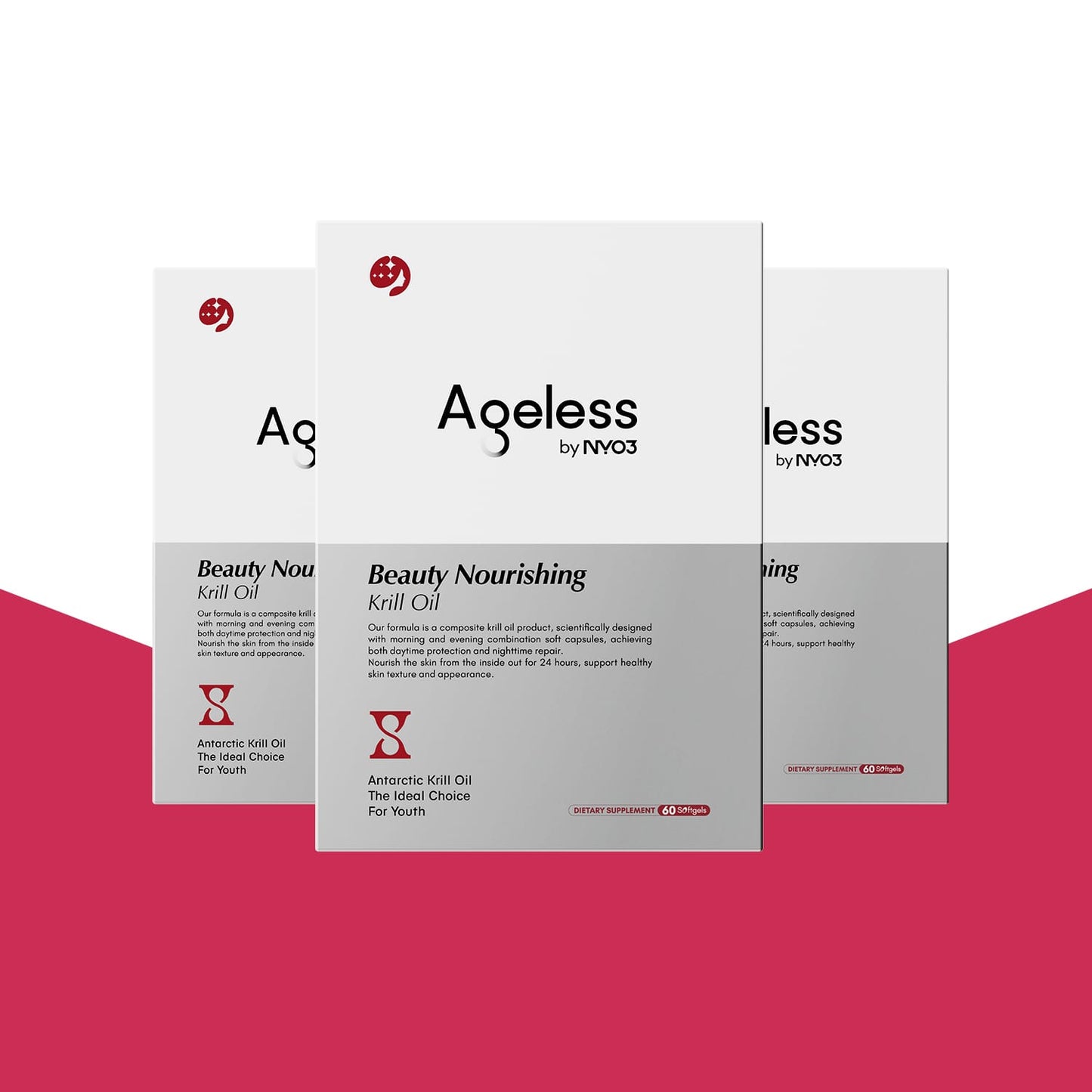 NYO3® Ageless Beauty Nourishing Krill Oil Softgels(Buy More, Save More)