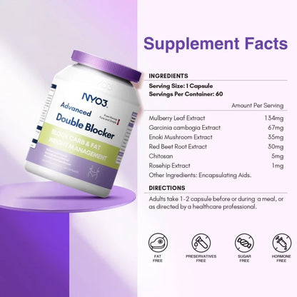 NYO3® Advanced Double Blocker Capsules(Buy More, Save More)