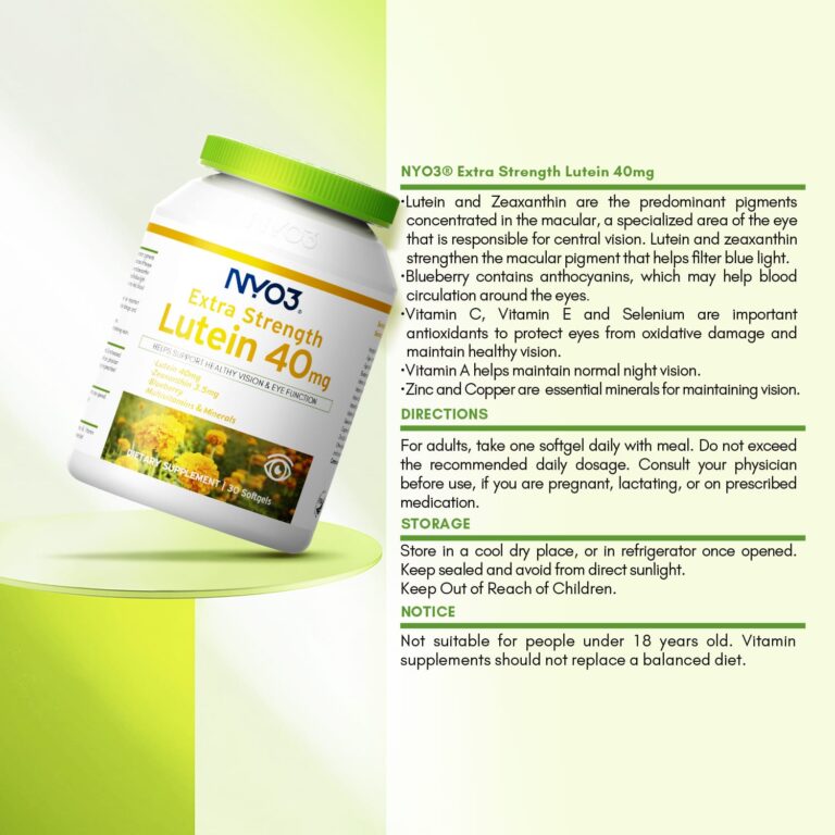 NYO3® Blueberry Extract & Lutein Softgels(Buy More, Save More)