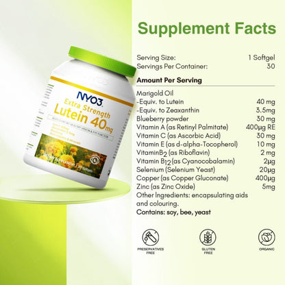 NYO3® Blueberry Extract & Lutein Softgels(Buy More, Save More)