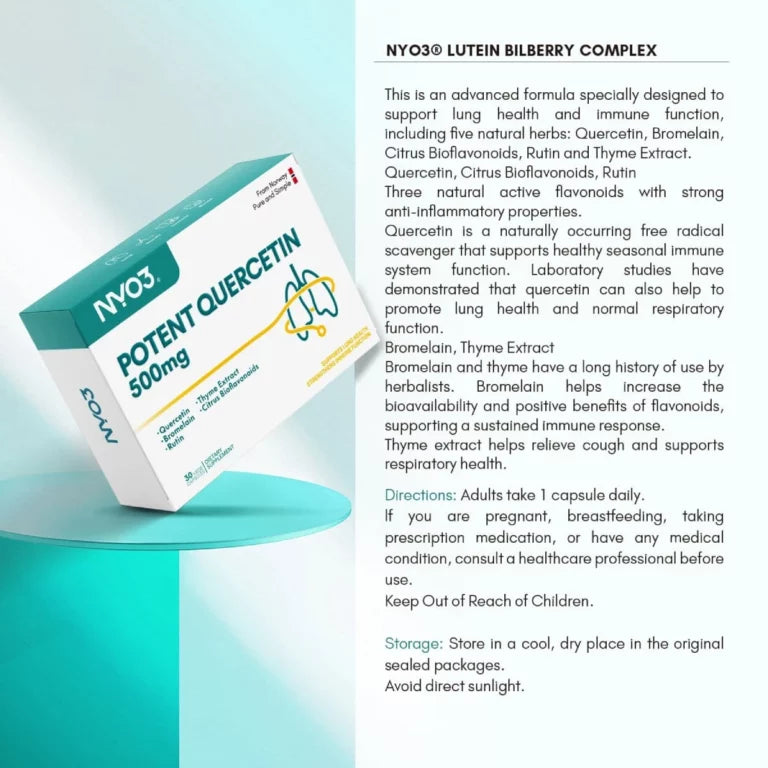 NYO3® Potent Quercetin Capsules 635mg(sold out)