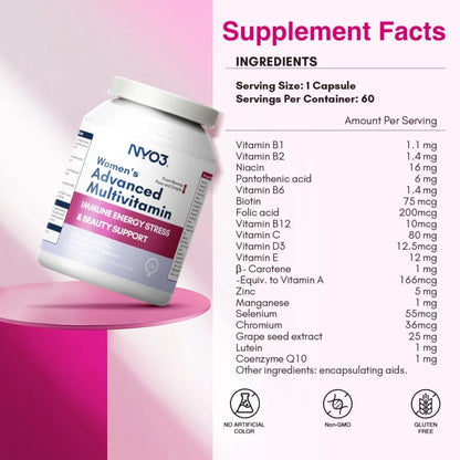 NYO3® Women’s Advanced Multivitamin Capsules 545mg(sold out)