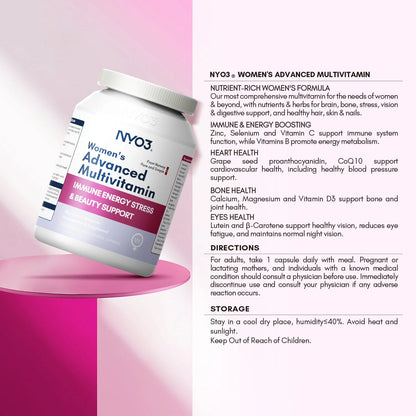 NYO3® Women’s Advanced Multivitamin Capsules 545mg(sold out)