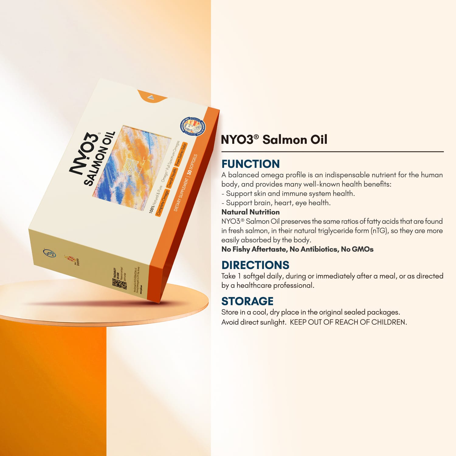 NYO3® 97% Anti-inflammation Salmon Oil Softgels